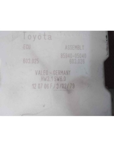 MODULO ELECTRONICO TOYOTA AVENSIS BERLINA (T25)...