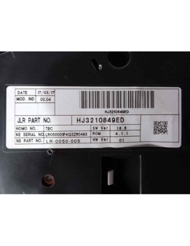 CUADRO INSTRUMENTOS LAND ROVER RANGE ROVER...