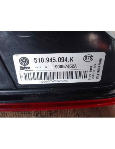 PILOTO TRASERO DERECHO INTERIOR VOLKSWAGEN GOLF...