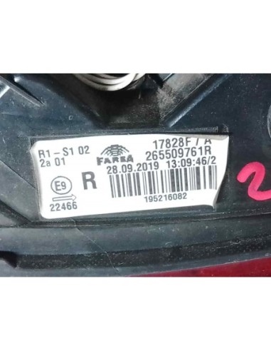 PILOTO TRASERO DERECHO RENAULT CLIO V - 203811