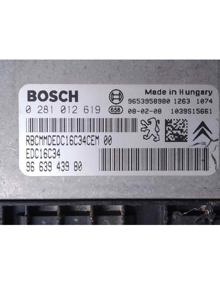 CENTRALITA MOTOR UCE CITROEN BERLINGO - 212339