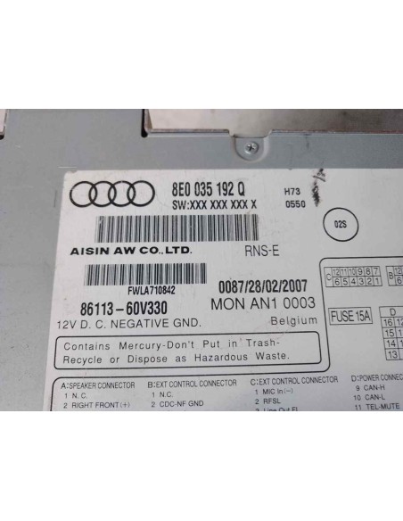 SISTEMA NAVEGACION GPS AUDI A4 AVANT (8E) - 217933
