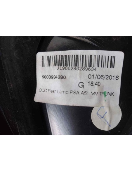 PILOTO TRASERO IZQUIERDO INTERIOR CITROEN C3 - 242224