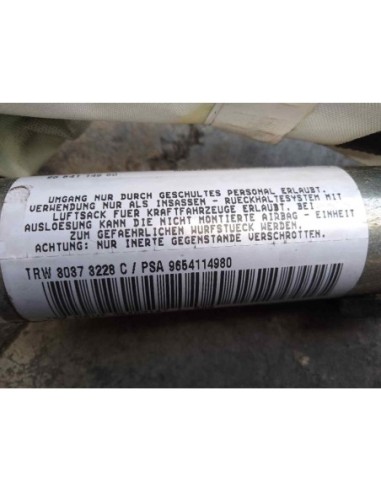 AIRBAG CORTINA DELANTERO DERECHO CITROEN C4...