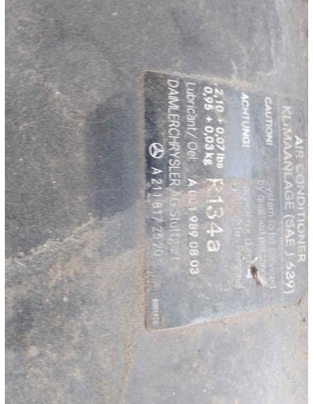 FILTRO CARBONO ACTIVO MERCEDES-BENZ CLASE E (BM 211) BERLINA - 207518