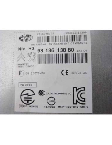 SISTEMA AUDIO / RADIO CD PEUGEOT 308 - 211125