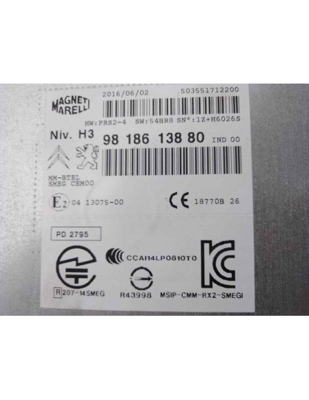 SISTEMA AUDIO / RADIO CD PEUGEOT 308 - 211125