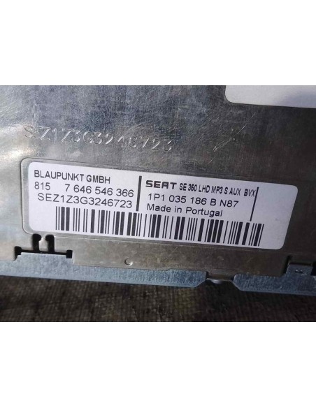 SISTEMA AUDIO / RADIO CD SEAT LEON (1P1) - 226509