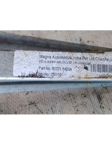 ELEVALUNAS TRASERO IZQUIERDO NISSAN MICRA (K13K/KK) - 194399