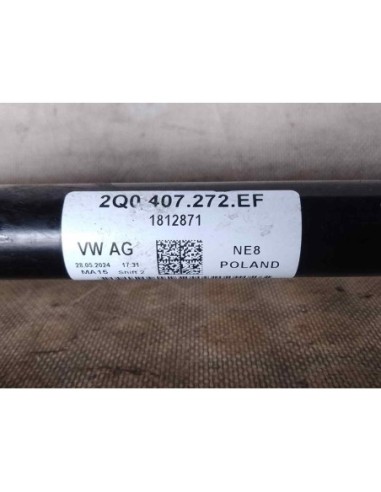 TRANSMISION DELANTERA DERECHA SKODA FABIA (PJ3)...