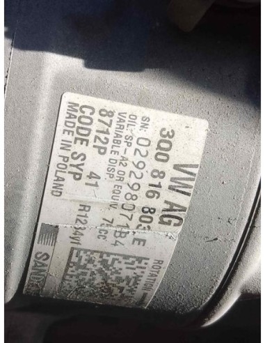 COMPRESOR AIRE ACONDICIONADO VOLKSWAGEN POLO VI...