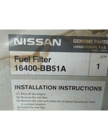 FILTRO GASOIL NISSAN QASHQAI (J10) - 138366