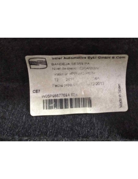 BANDEJA TRASERA SEAT ALTEA (5P1) - 136913