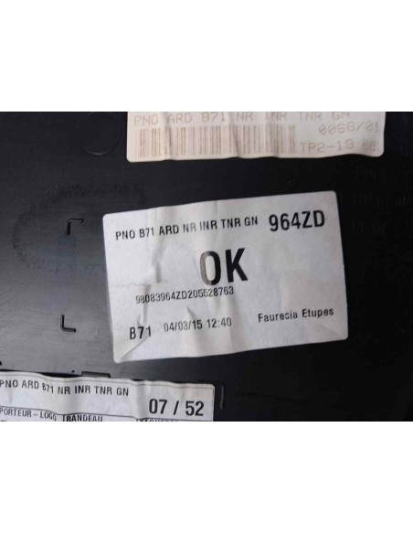 GUARNECIDO PUERTA TRASERA DERECHA CITROEN C4 BERLINA - 111007