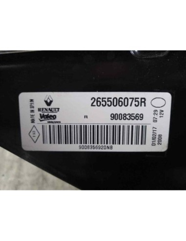 PILOTO TRASERO DERECHO INTERIOR RENAULT MEGANE...