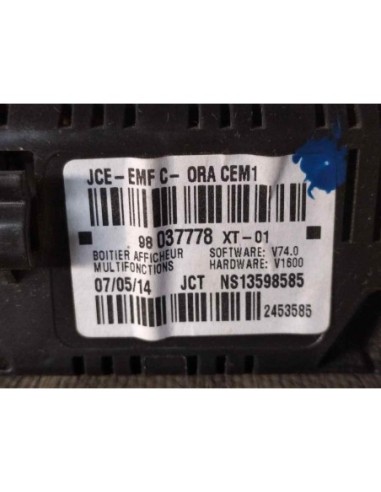 PANTALLA MULTIFUNCION CITROEN C3 - 95979