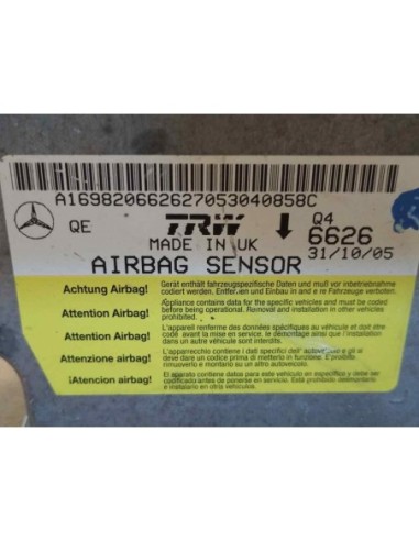 KIT AIRBAG MERCEDES-BENZ CLASE A (BM 169) - 95460