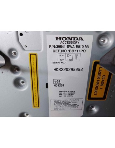 SISTEMA NAVEGACION GPS HONDA CR-V (RE) - 96706