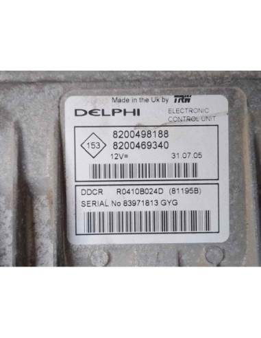 CENTRALITA MOTOR UCE RENAULT MEGANE II BERLINA...