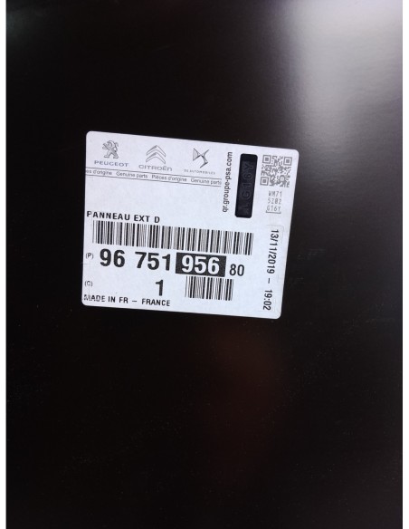 PUERTA DELANTERA DERECHA CITROEN C-ELYSÉE - 102230