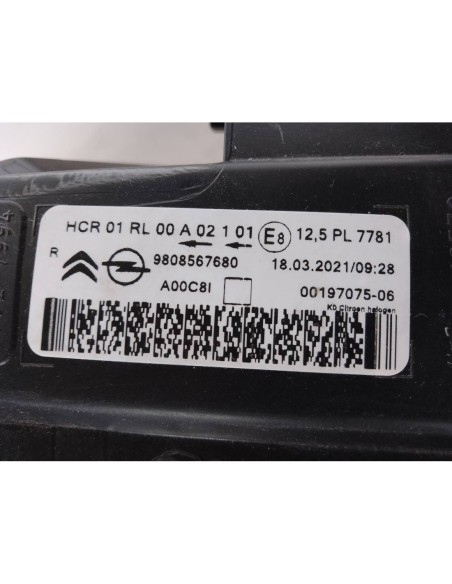 FARO DERECHO OPEL ZAFIRA C - 102571