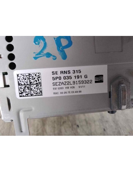 SISTEMA NAVEGACION GPS SEAT ALTEA XL (5P5) - 103885