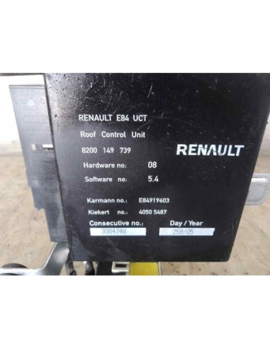 MOTOR TECHO ELECTRICO RENAULT MEGANE II...