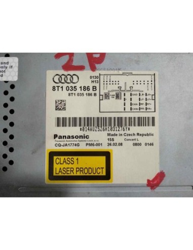 SISTEMA AUDIO / RADIO CD AUDI A4 BERLINA (8K2)...