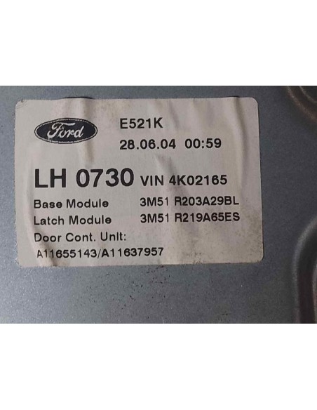 ELEVALUNAS DELANTERO IZQUIERDO FORD FOCUS C-MAX (CAP)(2003) - 116618