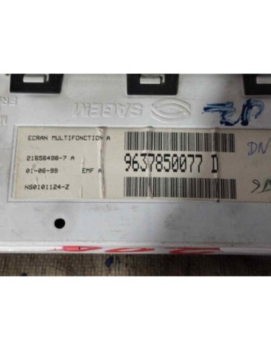 PANTALLA MULTIFUNCION PEUGEOT 406 BERLINA...