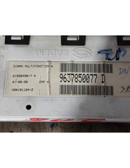 PANTALLA MULTIFUNCION PEUGEOT 406 BERLINA (S1/S2) - 117724