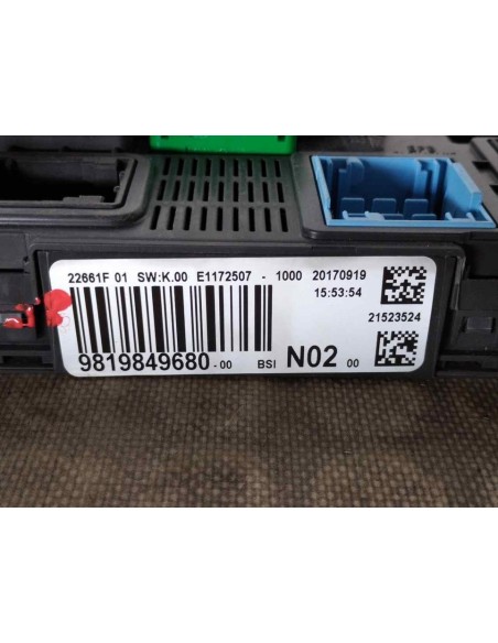 CAJA RELES / FUSIBLES PEUGEOT 208 - 124926