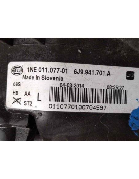 FARO ANTINIEBLA IZQUIERDO SEAT IBIZA BERLINA (6J5) - 131155