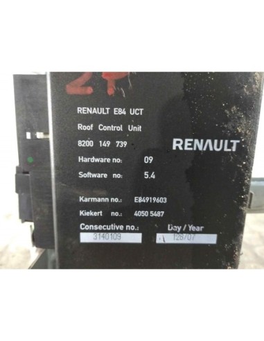 MOTOR TECHO ELECTRICO RENAULT MEGANE II...