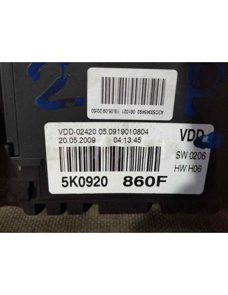 CUADRO INSTRUMENTOS VOLKSWAGEN GOLF VI (5K1)(10 2008) - 137758