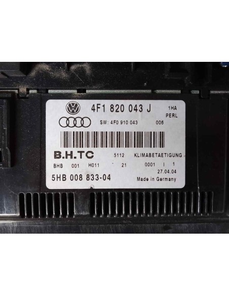 MANDO CLIMATIZADOR AUDI A6 BERLINA (4F2) - 140493