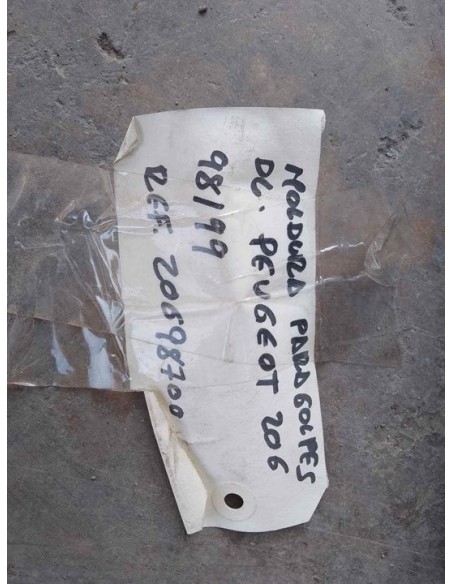 MOLDURAS DELANTERAS PEUGEOT 206 - 143912