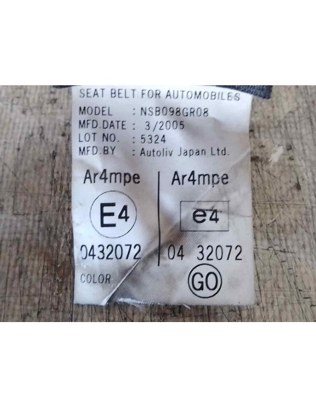 CINTURON SEGURIDAD DELANTERO DERECHO HONDA ACCORD BERLINA (CL/CN) - 146945