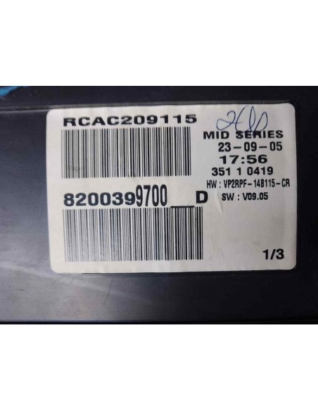 CUADRO INSTRUMENTOS RENAULT MEGANE II CLASSIC BERLINA - 148579