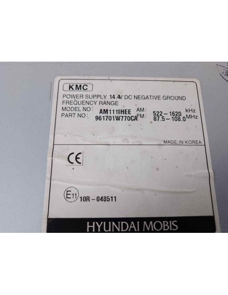 SISTEMA AUDIO / RADIO CD KIA RIO (UB) - 157560