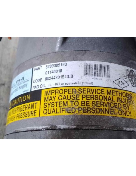 COMPRESOR AIRE ACONDICIONADO RENAULT SCENIC II (JM) - 161677