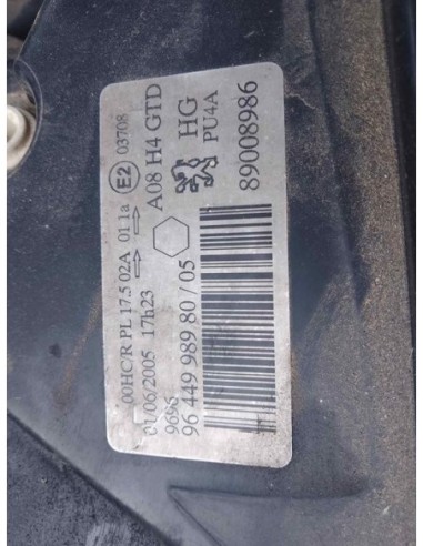 FARO IZQUIERDO PEUGEOT 1007 - 166130