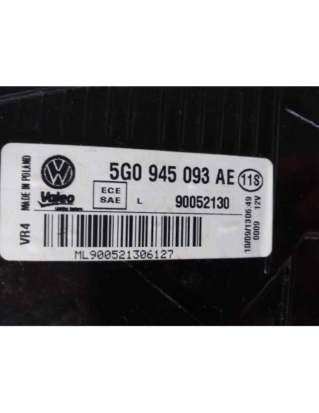 PILOTO TRASERO IZQUIERDO INTERIOR VOLKSWAGEN GOLF VII VARIANT (BA5) - 167203