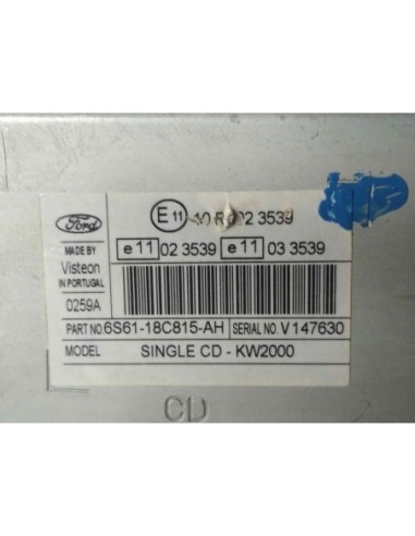 SISTEMA AUDIO / RADIO CD FORD FOCUS BERLINA...