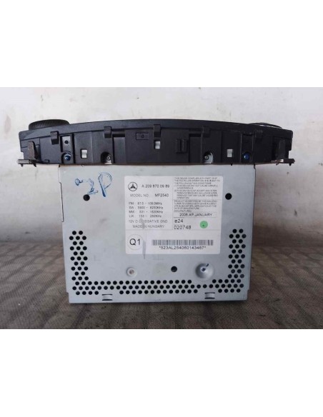 SISTEMA AUDIO / RADIO CD MERCEDES-BENZ CLK (BM 209) COUPE - 152485