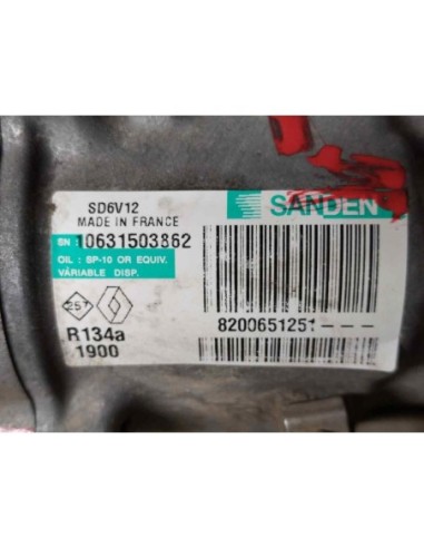 COMPRESOR AIRE ACONDICIONADO RENAULT KANGOO II...