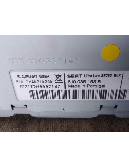 SISTEMA AUDIO / RADIO CD SEAT IBIZA BERLINA (6J5) - 144268