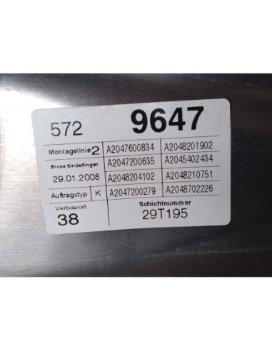 ELEVALUNAS DELANTERO DERECHO MERCEDES-BENZ...