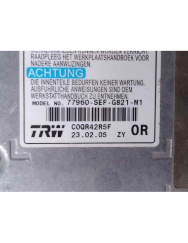 CENTRALITA AIRBAG HONDA ACCORD BERLINA (CL/CN)...