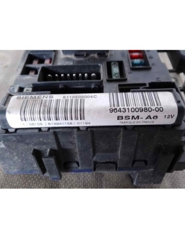 CAJA RELES / FUSIBLES CITROEN C5 BERLINA - 104780